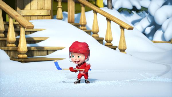 Bild 1 von 4: Mascha will Hockey spielen.