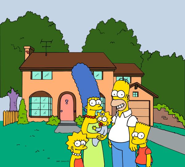 Bild 1 von 21: (18. Staffel) - Die Simpsons sind eine nicht alltägliche Familie: (v.l.n.r.) Lisa, Magre, Maggie, Homer und Bart ...
