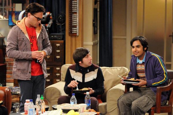 Bild 1 von 21: Sind von ihrem Freund Sheldon gerne mal genervt: Raj (Kunal Nayyar, r.), Leonard (Johnny Galecki, l.) und Howard (Simon Helberg, M.) ...