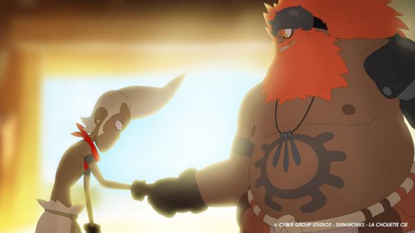 Bild 1 von 3: Shark (l.) lässt sich auf einen schlechten Deal mit Kasskrane (r.) ein.