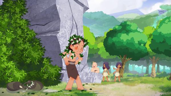 Bild 1 von 4: Die Verteidigung der Tiger geht gründlich schief und statt der Bären bekommt Lad eine Ladung klebriger Nesseln ab.