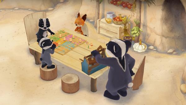 Bild 1 von 3: Rosie und die Brüder wollen eine ganze Nacht alleine im Bau bleiben und spielen.