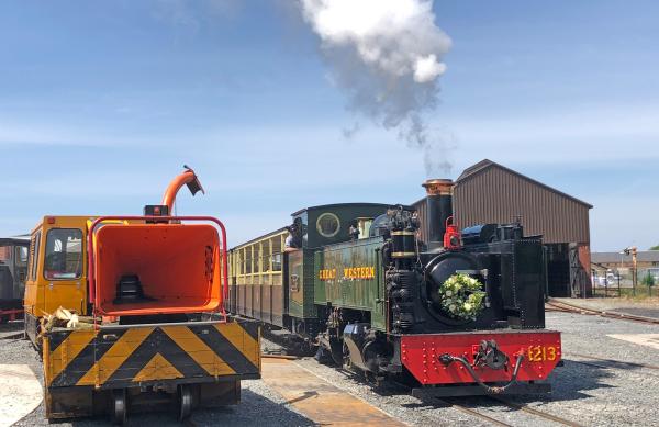 Bild 1 von 4: Vale of Rheido Railway startet in Aberystwyth.