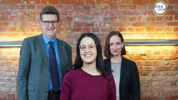 Bild 1 von 2: Christian Turrey, Caroline Haro-Gnaendinger, Heidrun Lieb (v.l.)Verwendung nur in Verbindung mit ProgrammkommunikationJede andere Nutzung ist untersagt