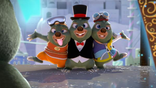 Bild 1 von 3: Maulwurf ist begeistert. Mit Hilfe seines Zauberbuches kann er sich vervielfältigen.  Aber sind die Kopien auch so gut wie das Original?© ZDF/Two Daughters Entertainment Ltd 2022/ZDF Enterprises - Honorarfreie Verwendung gemäß AGB im engen inhaltlichen redaktionellen Zusammenhang mit genannter Sendung bei Nennung \