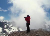 Die französischen Alpen von oben