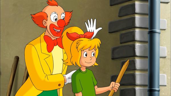 Bild 1 von 11: Bibi freut sich. Papi ist als verhexter Clown Bernardo viel lustiger.