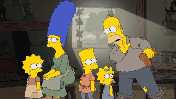 Bild 1 von 17: (v.l.n.r.) Lisa; Marge; Bart; Maggie; Homer