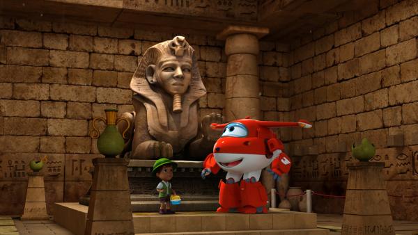 Bild 1 von 4: Jett und Akiiki suchen in einer Pyramide nach einem Schatz.
© KiKA/FunnyFlux/QianQi/EBS/CJ E&M - Honorarfreie Verwendung gemäß AGB im redaktionellen Zusammenhang mit genannter Sendung bei Nennung \