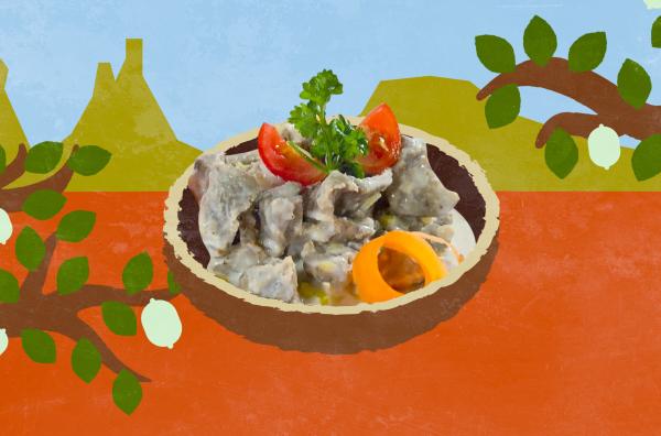 Bild 1 von 3: Französisch-Polynesien: Ziegenfleisch in Kokosmilch gehört zu den traditionellen Gerichten der Inselgruppe.