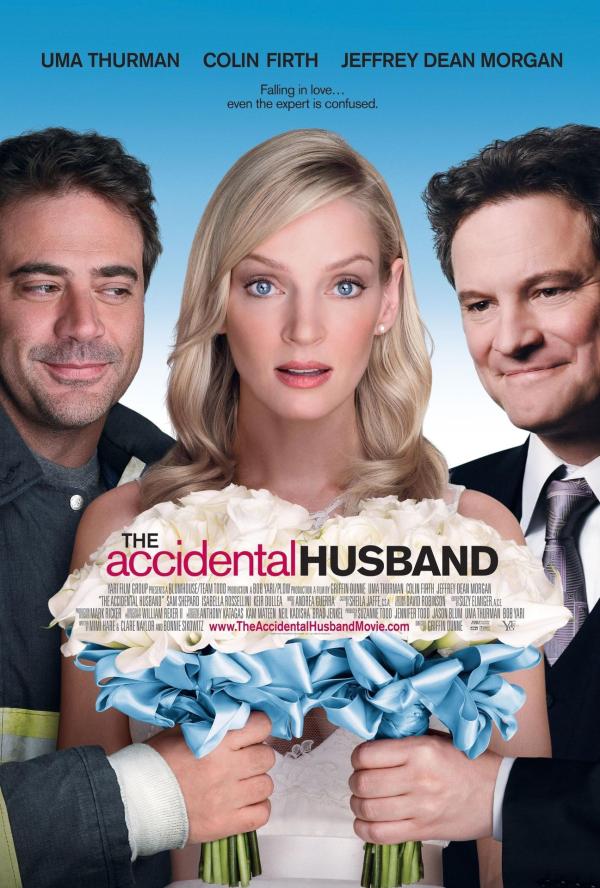 Bild 1 von 8: Zufällig verheiratet: Emma (Uma Thurman, M.), Patrick (Jeffrey Dean Morgan, l.) und Richard (Colin Firth, r.) ...