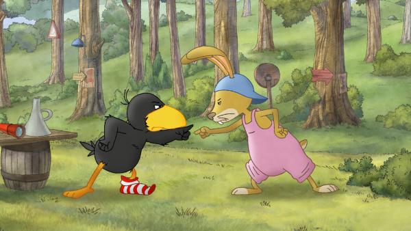 Bild 1 von 4: Löffel und Socke streiten, wer der bessere Detektiv ist.