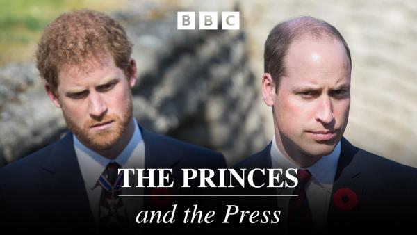 Bild 1 von 2: Im Bild: Prinz Harry, William, Prinz von Wales.