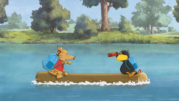 Bild 1 von 5: Socke und Stulle geraten auf der Schatzsuche in Streit.