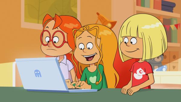 Bild 1 von 4: Marine, Nat und Lulu haben eine gute Idee, um Wendy zu trösten.