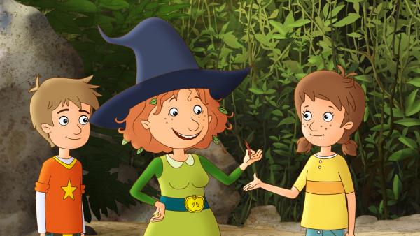 Bild 1 von 5: Das ist das Mittel, das gegen Blubberpupsitis hilft: ein Haar von einem Schrat!© ZDF/Akkord Film/Bastei Lübbe AG - Honorarfreie Verwendung gemäß AGB im redaktionellen Zusammenhang mit genannter Sendung bei Nennung \