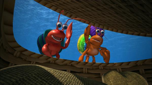 Bild 1 von 3: Käpt?n Brandt zeigt seinem großen Bruder den wertvollen Schatz, den er gefunden hat.