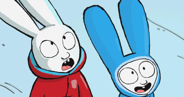 Bild 1 von 3: Simon (l.) und Franz (r.) bestaunen das Überraschungsfeuerwerk zum Neujahr.