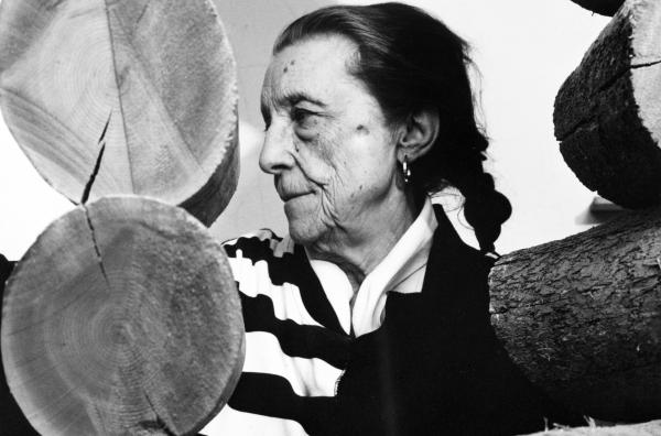 Bild 1 von 4: Die Künstlerin Louise Bourgeois (1911-2010), fotografiert von Arthur Mones im Jahr 1988