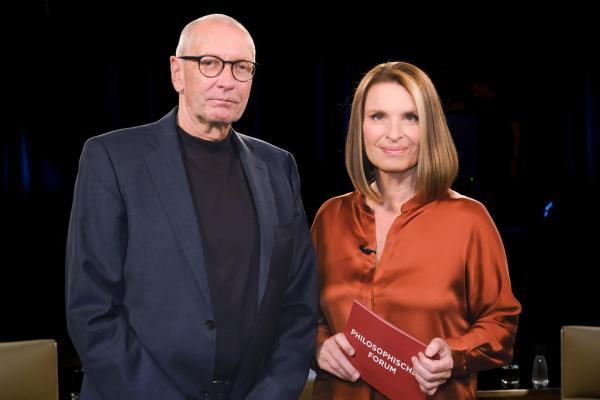 Bild 1 von 1: Im Bild: Konrad Paul Liessmann, Barbara Stöckl.
