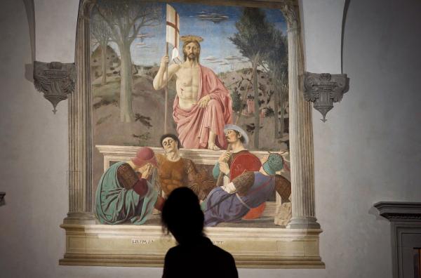 Bild 1 von 4: Piero della Francesca hat das Meisterwerk ?Die Auferstehung Christi?  an seinem Geburtsort Sansepolcro in der Toskana angefertigt.