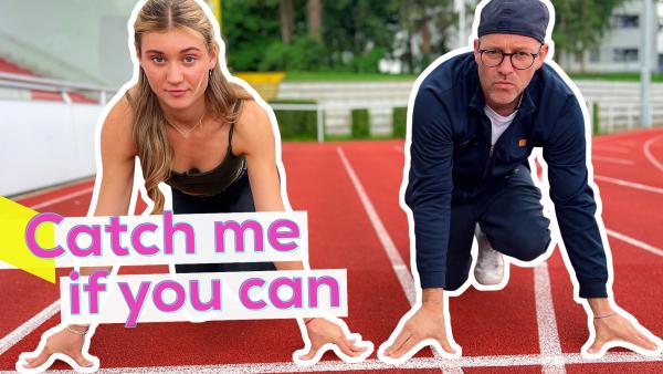 Bild 1 von 1: Ben im Sprint-Battle mit Johanna Martin