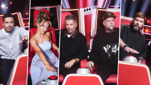 Bild 1 von 9: (v.l.n.r.) Nico Santos; Shirin David; Michi Beck; Smudo; Rea Garvey