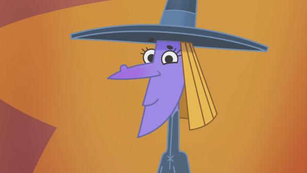 Bild 1 von 4: Ob es der kleinen Hexe gelingt, die Vorsitzende des Hexenrates zu überzeugen?