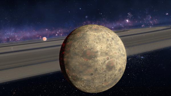Bild 1 von 3: Von unserem Sonnensystem wissen wir, dass Ringplaneten und Monde zusammenhängen. Es besteht die Möglichkeit, dass sich in den Lücken der Ringe Monde befinden.