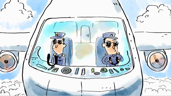 Bild 1 von 3: An Bord eines jeden Flugzeuges gibt es immer zwei Piloten und beide nehmen je ein unterschiedliches Essen zu sich - so kann ihnen nicht gleichzeitig schlecht werden.