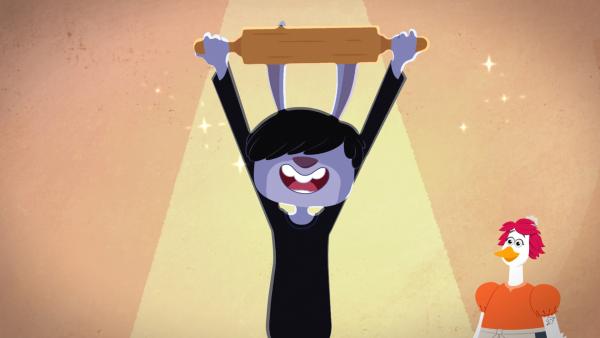 Bild 1 von 3: Kela ist obenauf: Sie bildet ein Team mit Lumi.© SWR/Akkord Film 2026/2Minutes - Honorarfreie Verwendung gemäß der AGB im engen inhaltlichen, redaktionellen Zusammenhang mit genannter Sendung bei Nennung \