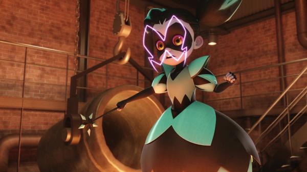 Bild 1 von 5: Adrien muss ins Wachsfiguren-Museum, um einen Abdruck von seiner Hand machen zu lassen. Damit es nicht so langweilig für ihn ist, begleiten ihn Nino, Alya, Marinette und Manon. Die kleine Manon fühlt sich aber vernachlässigt und kann dadurch von Hawk Moth wieder in Puppeteer verwandelt werden. Ladybug und Cat Noir schaffen es aber, sie reinzulegen und können Manon so von dem Akuma befreien.