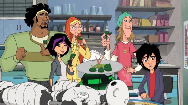 Bild 1 von 6: Professorin Granville hilft Big Hero 6, eine mysteriöse Reihe von Nahrungsmitteldiebstählen aufzuklären und wird dabei immer fordernder.