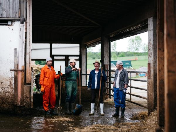 Bild 1 von 1: Ingo Pertramer, Bauer Georg Marksteiner, Thomas Nowak, Florian Holzer.
