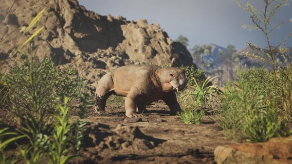 Bild 1 von 8: Lystrosaurus lebt vor etwa 250 Millionen Jahren und überdauert sogar das Massenaussterben an der Perm-Trias-Grenze. Der Pflanzenfresser mit den charakteristischen Stoßzähnen und dem kräftigen Körperbau war in Afrika und Asien verbreitet.