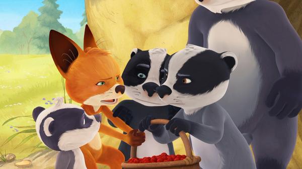 Bild 1 von 5: Die Kinder streiten, wer die Holunderbeeren von Opa Fuchs essen darf.