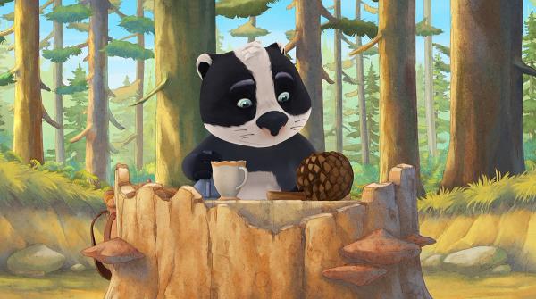 Bild 1 von 4: Luis hat einen ruhigen Platz im Wald gefunden, an dem er ungestört basteln kann.