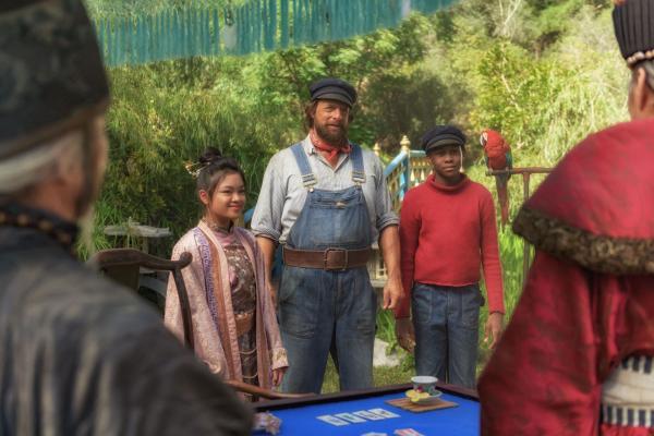 Bild 1 von 8: (v.l.n.r.) Prinzessin LiSi (Leighanne Esperanzate); Lukas (Henning Baum); Jim Knopf (Solomon Gordon)