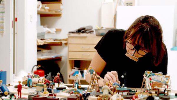 Bild 1 von 6: Im Bild: Backstage im MUMOK in der Restauration.