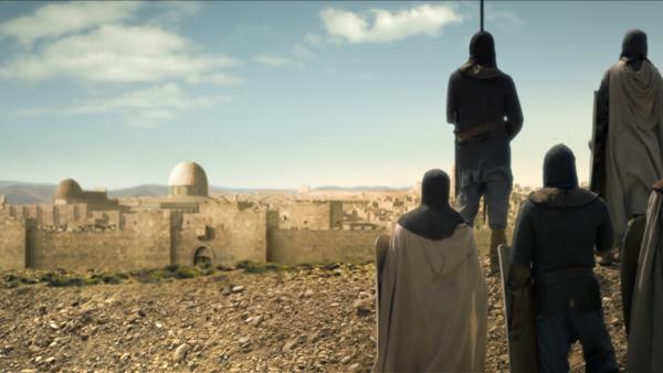 Bild 1 von 5: Ausgezogen, um die Heilige Stadt Jerusalem für das Christentum zu erobern, nutzten Kreuzritter die Reise um Jerusalem und andere Städte auf ihrem Weg zu plündern. Für sie galten die zehn Gebote offenbar nicht.