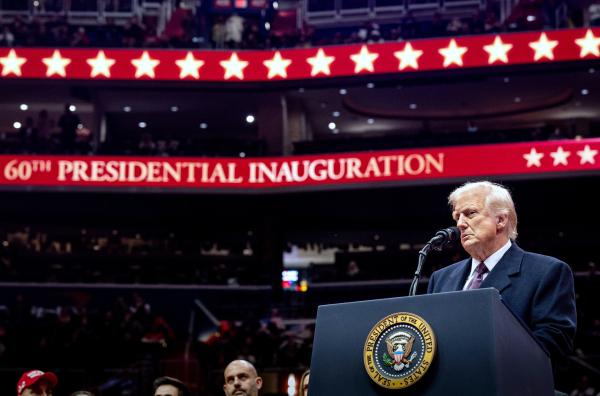 Bild 1 von 3: 20. Januar 2025: Donald Trump wird zum zweiten Mal Präsident der Vereinigten Staaten.