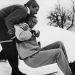 Drei Männer im Schnee