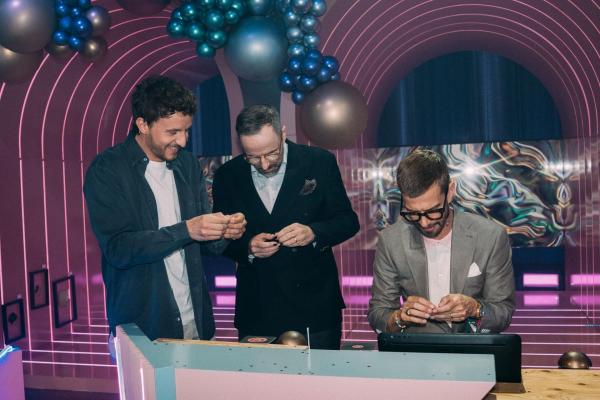 Bild 1 von 8: (v.l.n.r.) Tommi Schmitt; Kurt Krömer; Joko Winterscheidt