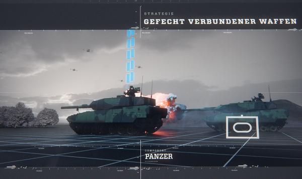 Bild 1 von 11: Gefecht der Zukunft: Panzer und Drohnen im Gefechtsverbund.