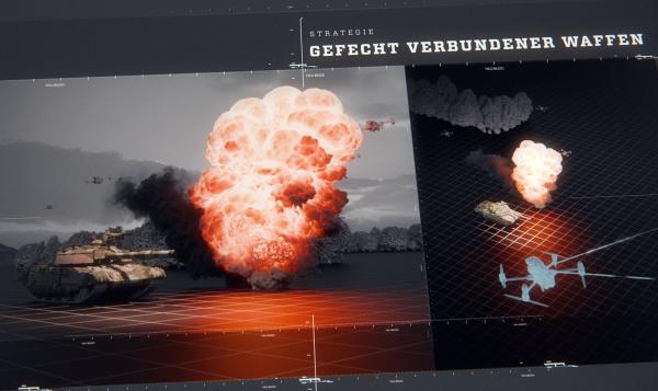 Bild 1 von 11: Gefecht der Zukunft: Panzer und Drohnen im Gefechtsverbund.
