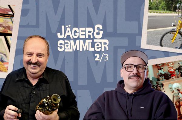 Bild 1 von 1: Fernsehkoch Tim Mälzer (l.) mit Sammlerkollege - Bildcollage zur \