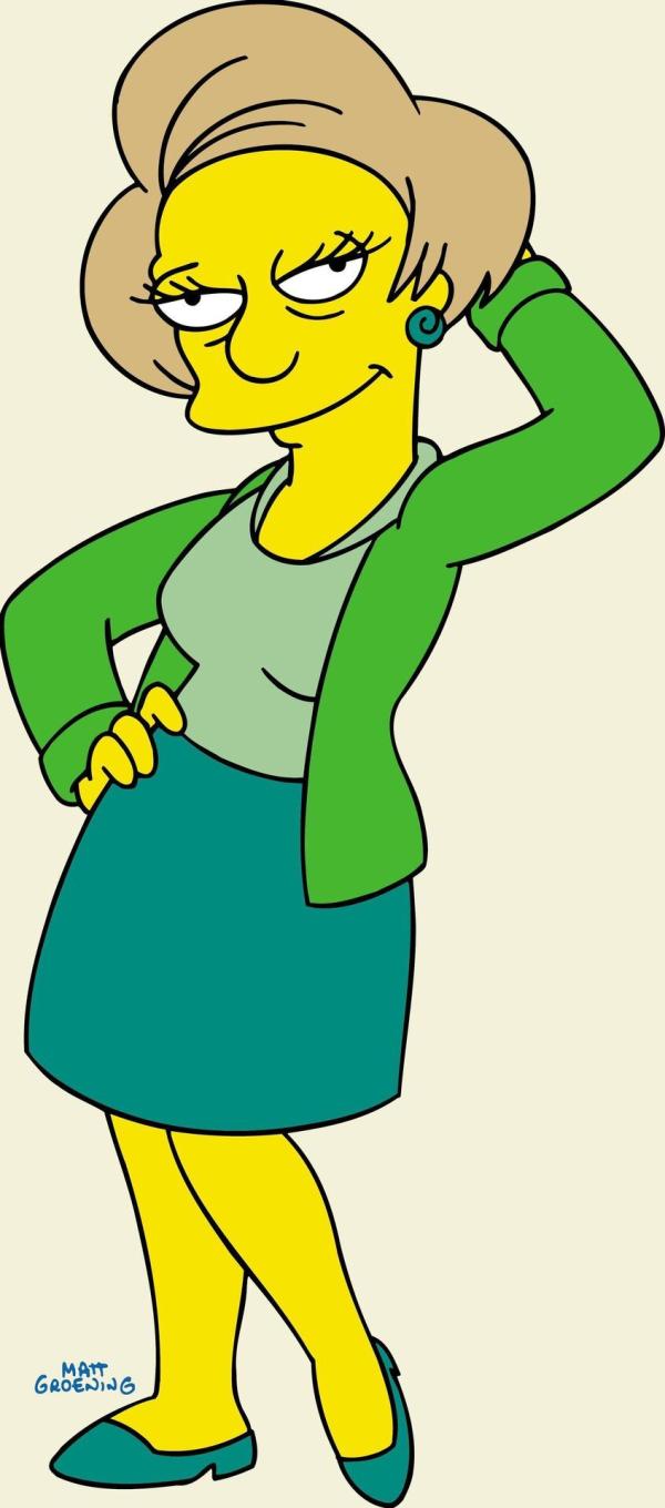 Bild 1 von 13: (15. & 16. Staffel) - Wirft sich in Pose: Barts Lehrerin Miss Krabappel.