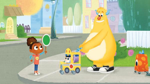 Bild 1 von 8: Esme regelt den Verkehr.