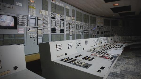 Bild 1 von 5: Kontrollraum im Atomkraftwerk Tschernobyl.