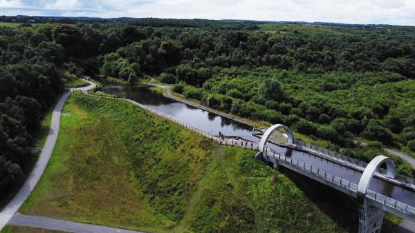 Bild 1 von 2: Das Falkirk-Dreieck im Vereinigten Königreich erstreckt sich vom schottischen Fife bis nach Stirling. Diese Gegend ist eine Hochburg für die Sichtungen blinkender UFOs.